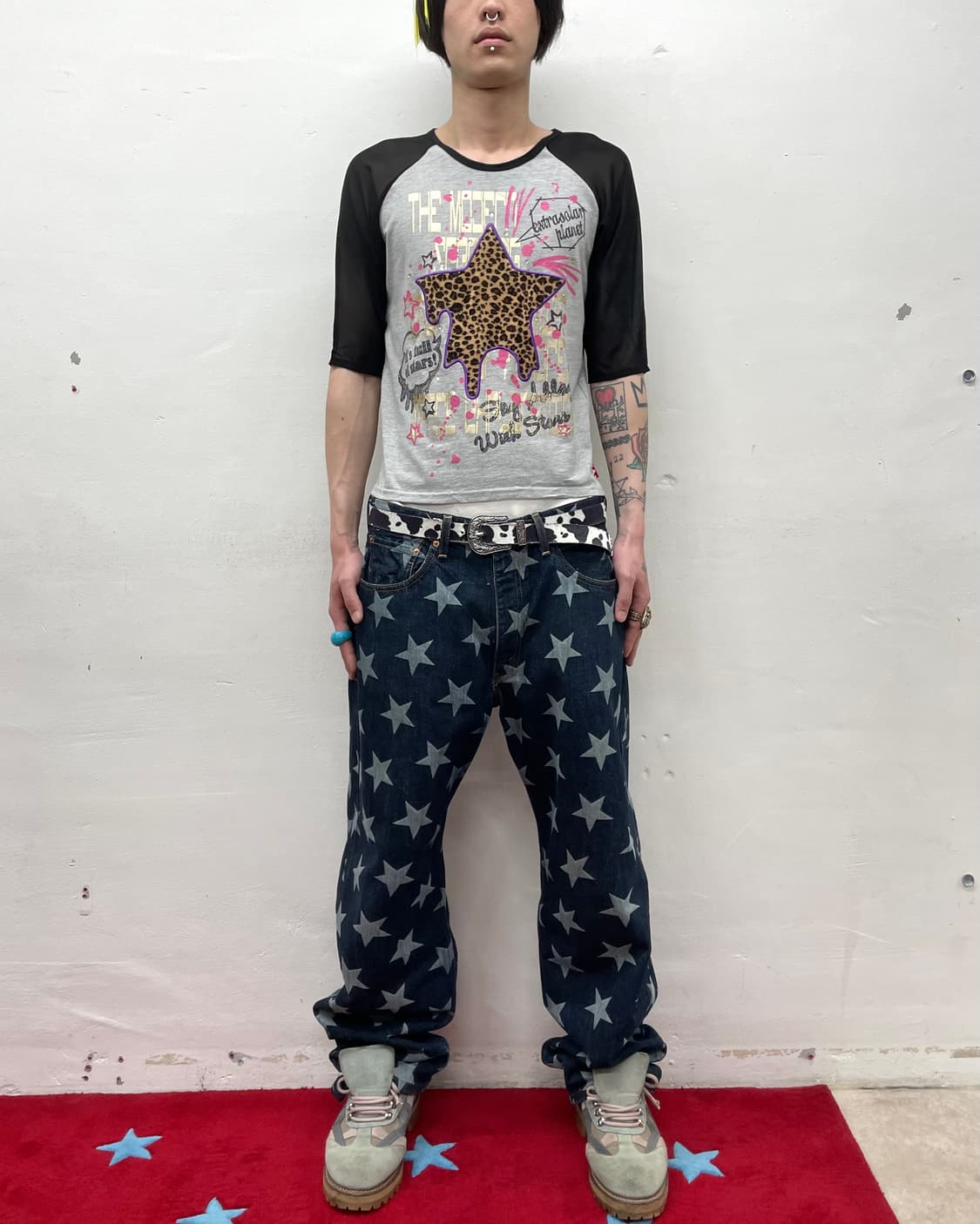 Leopard Star Kitchen Mesh T-shirt 상품이미지3