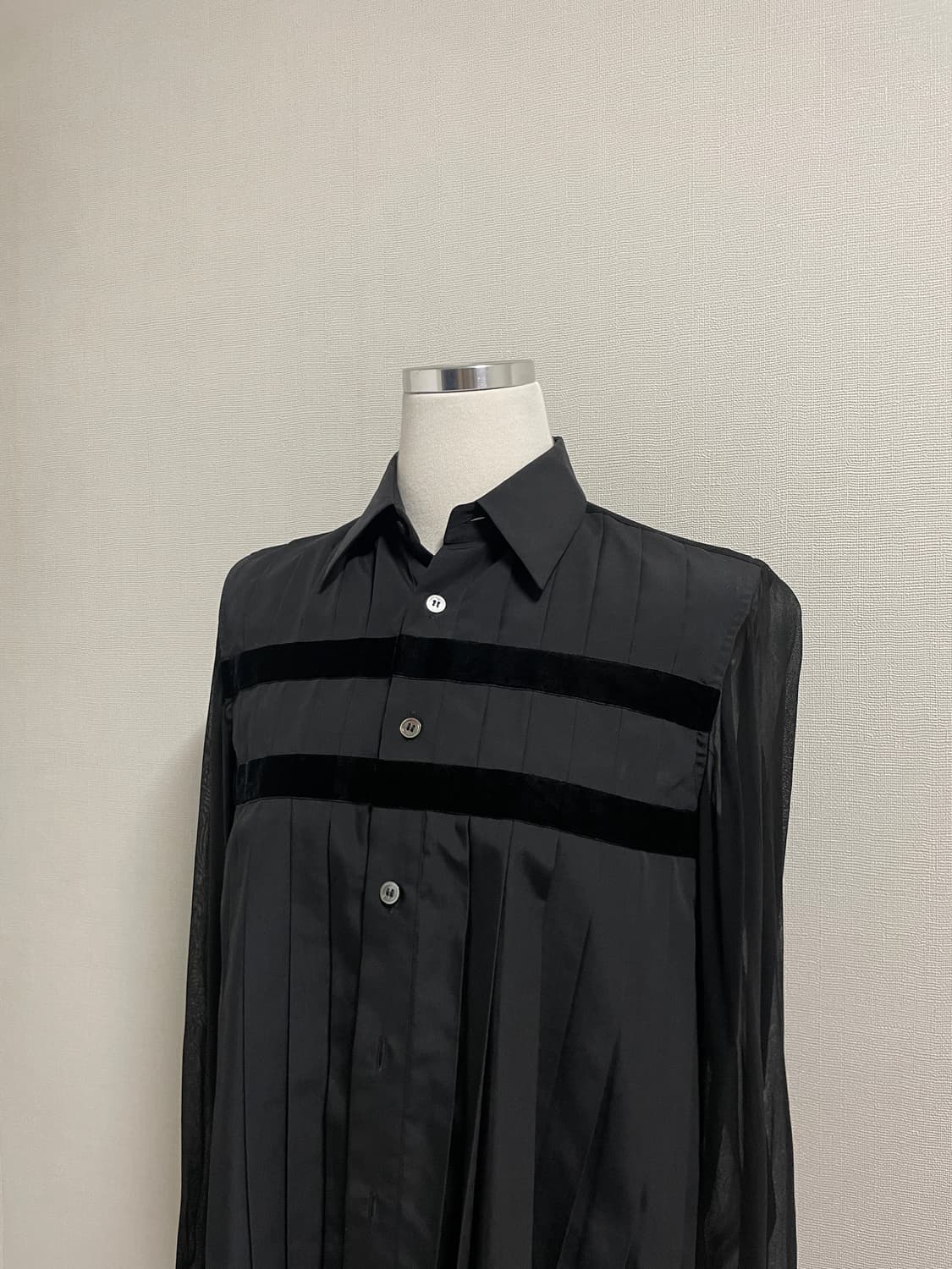 트리콧 꼼데가르송 플리츠 셔츠 상품이미지4