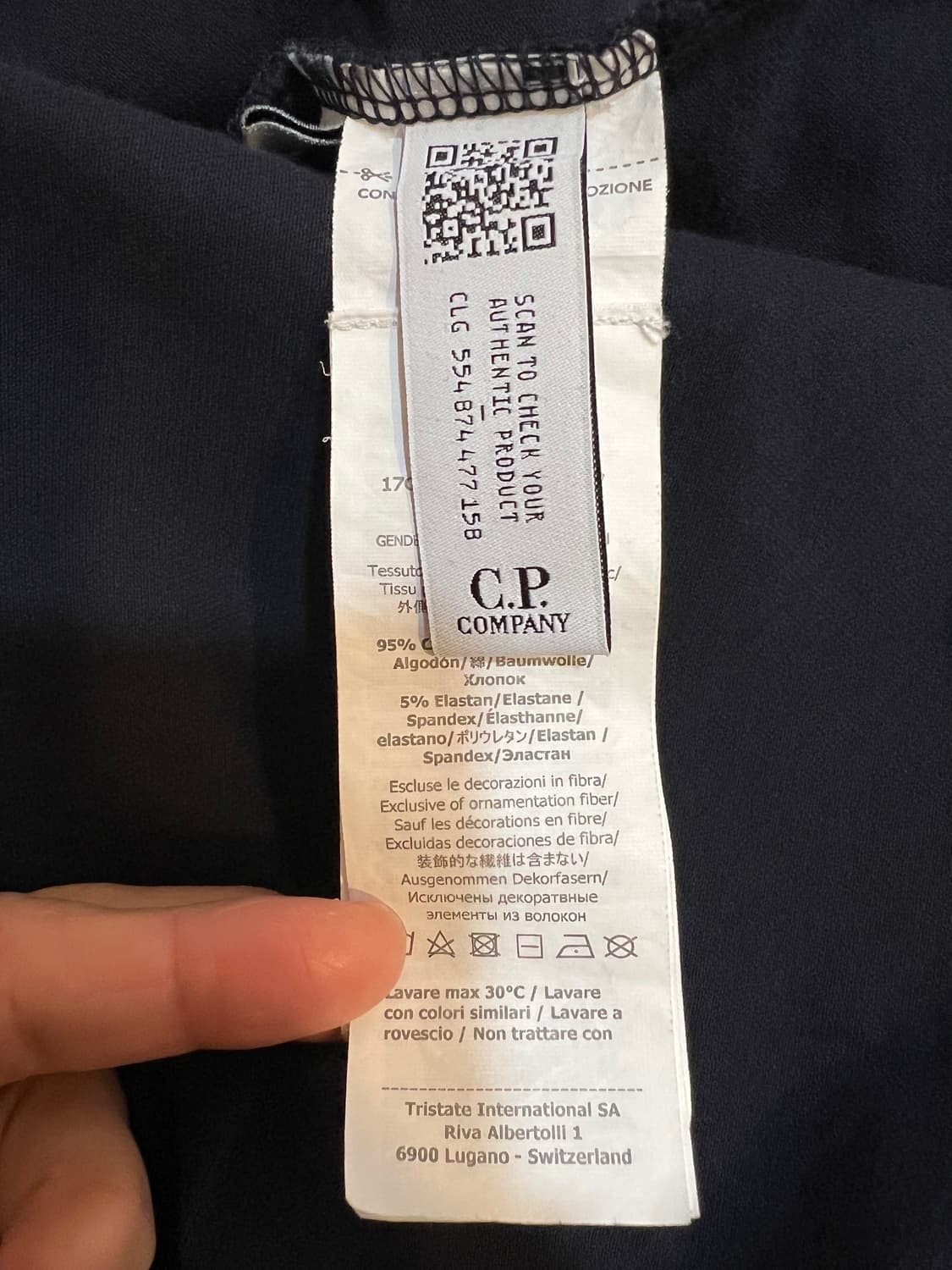 CP컴퍼니 남성 네이비 PK카라반팔티셔츠  상품이미지7