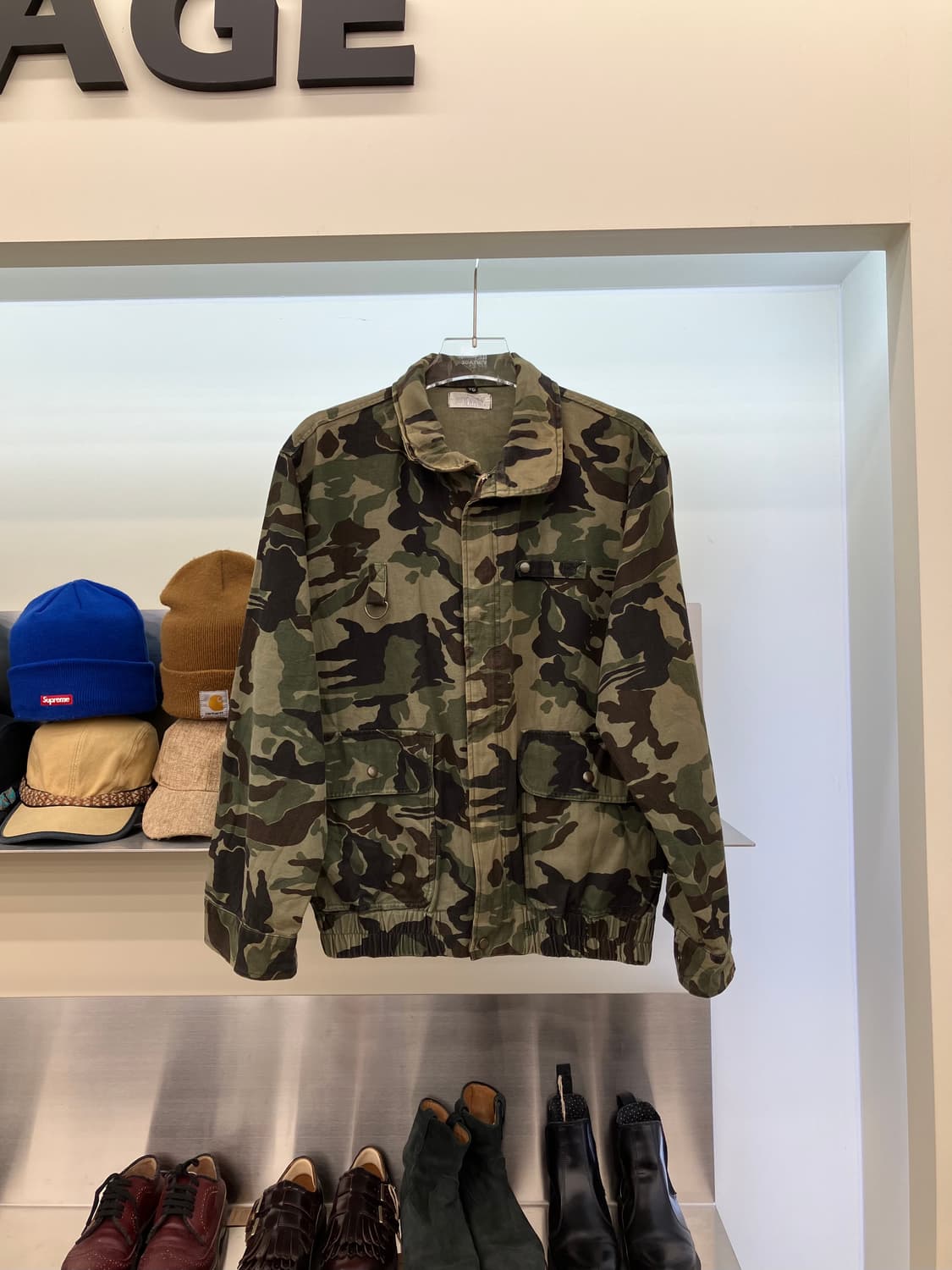 빈티지 카모패턴 자켓 상품이미지1