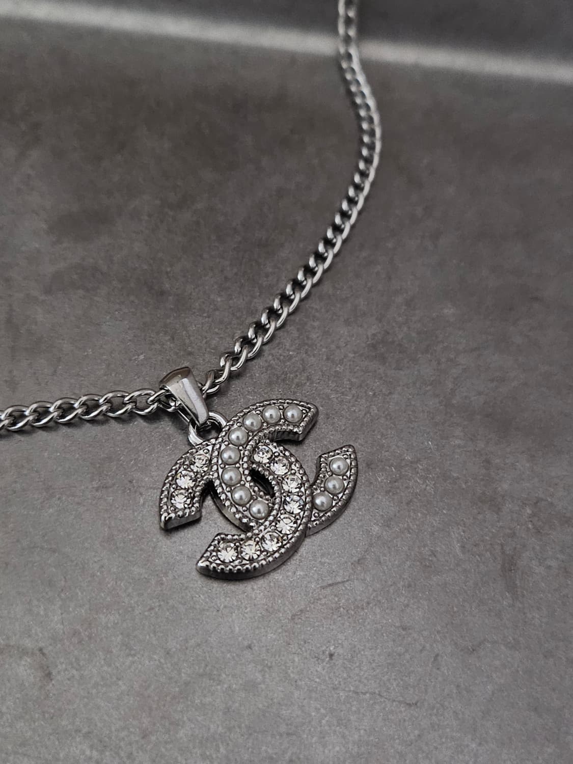 65 샤넬 빈티지 정품 목걸이 업사이클링 써지컬체인 상품이미지2