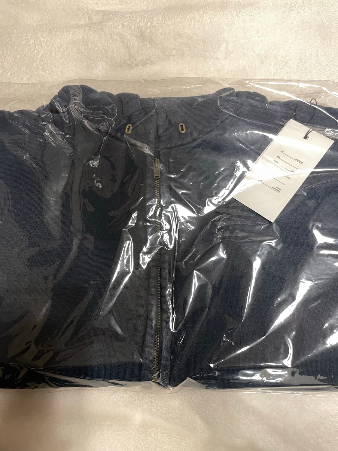 [4]아프레쎄 빈티지 후드 집업 25aw 네이비 상품이미지2