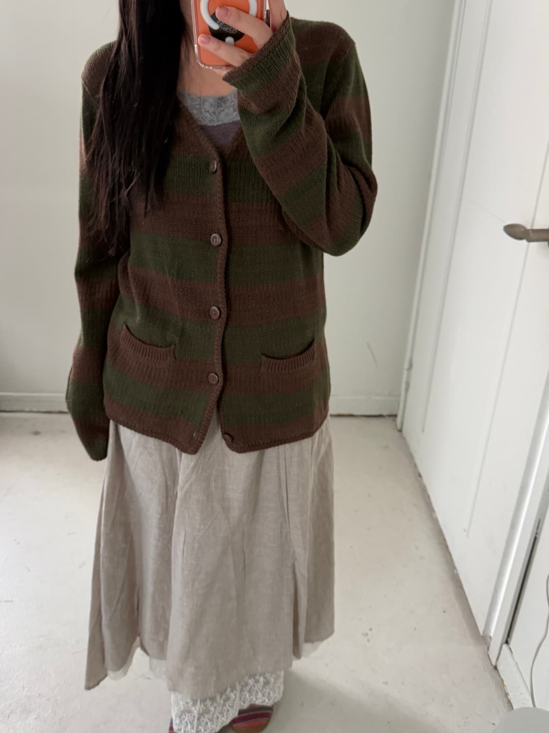 일본빈티지 두쫀쿠 레이스 가디건 세트 상품이미지1