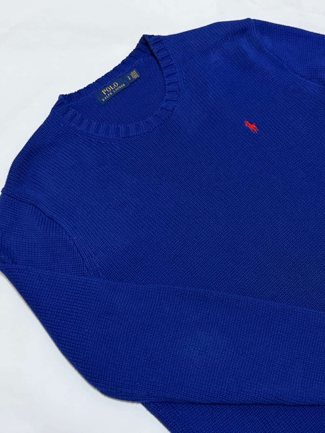 POLO 폴로 로고 코튼 니트 S 상품이미지1