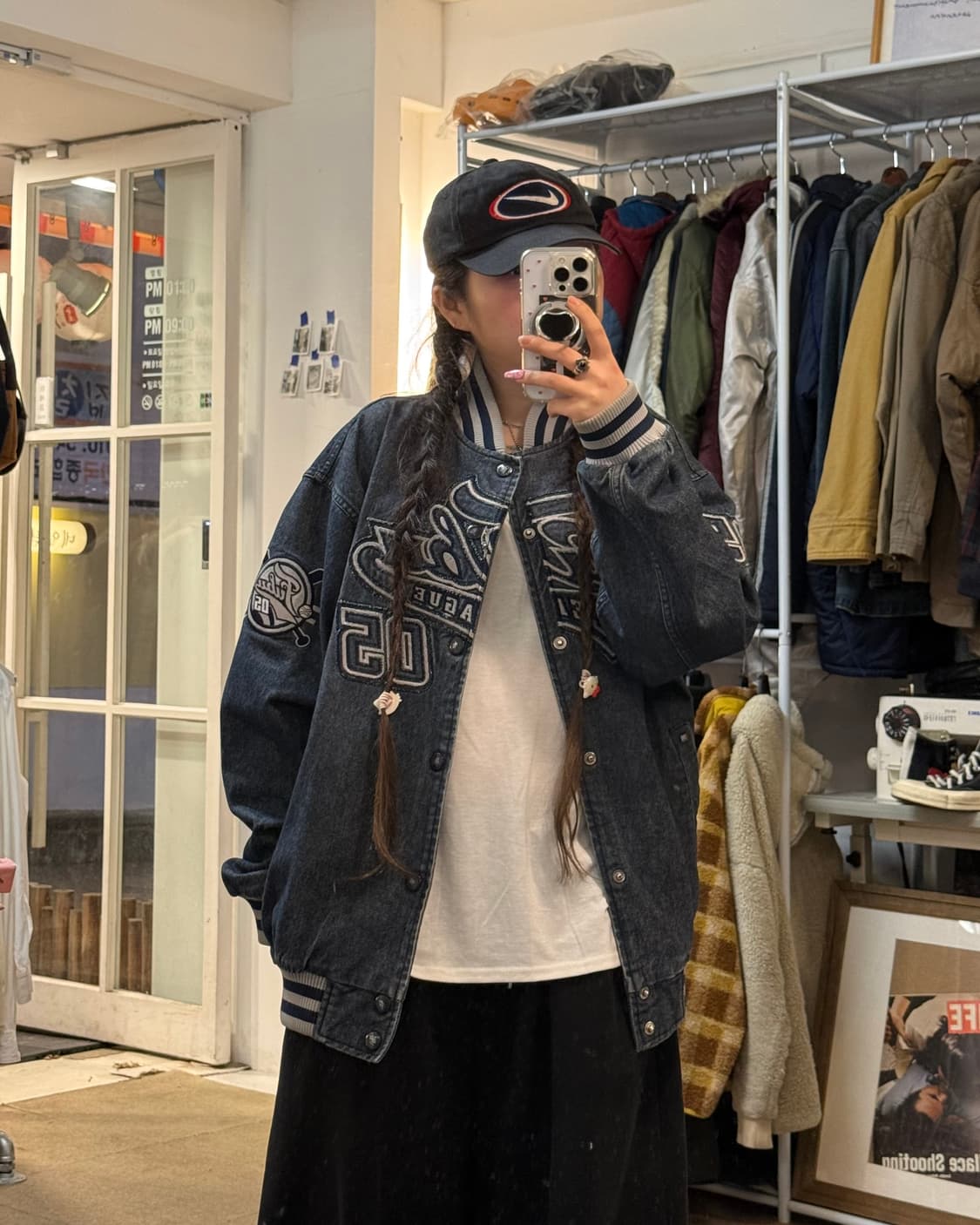 FUBU 90s 데님 바시티 자켓 상품이미지2