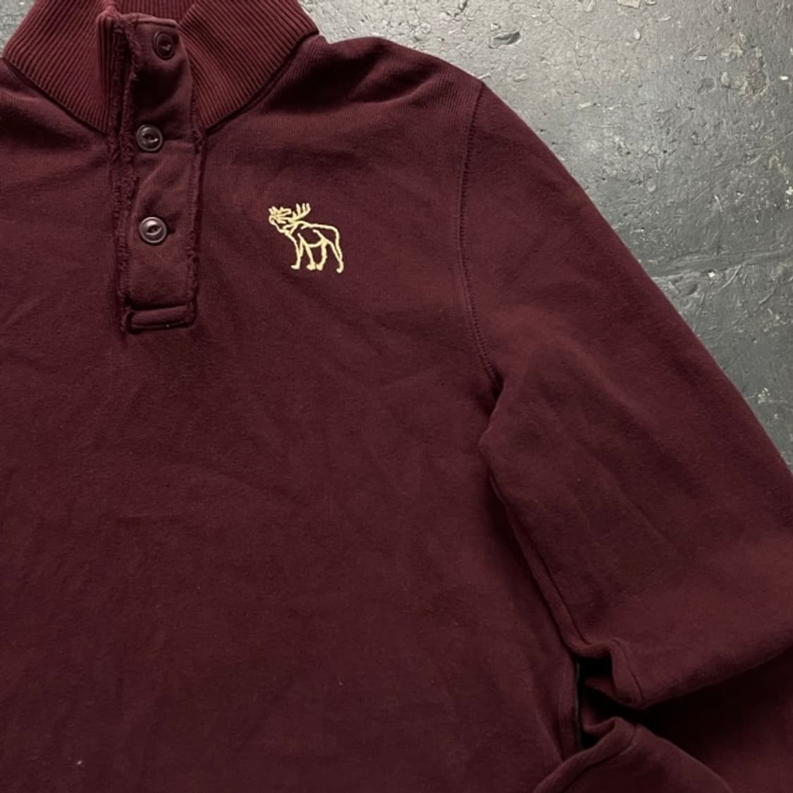 100 아베크롬비 버건디 반버튼 상품이미지2