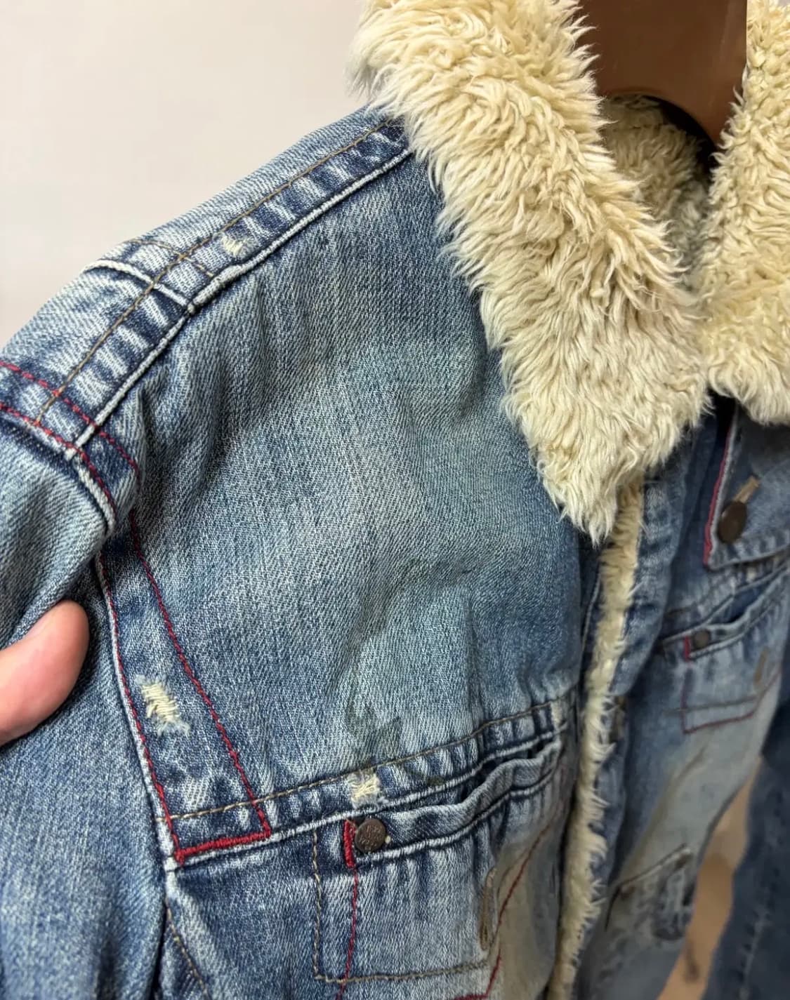(105) TBJ 쉐르파 y2k 데님 자켓 상품이미지8