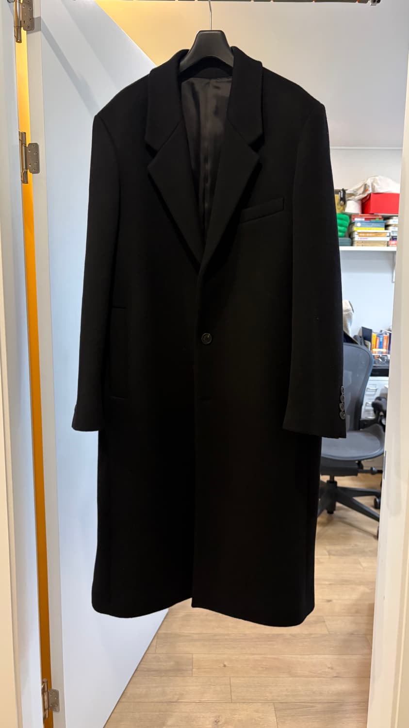 ESSENTIAL by EQL 블랙 테일러드 싱글 코트 L 상품이미지4