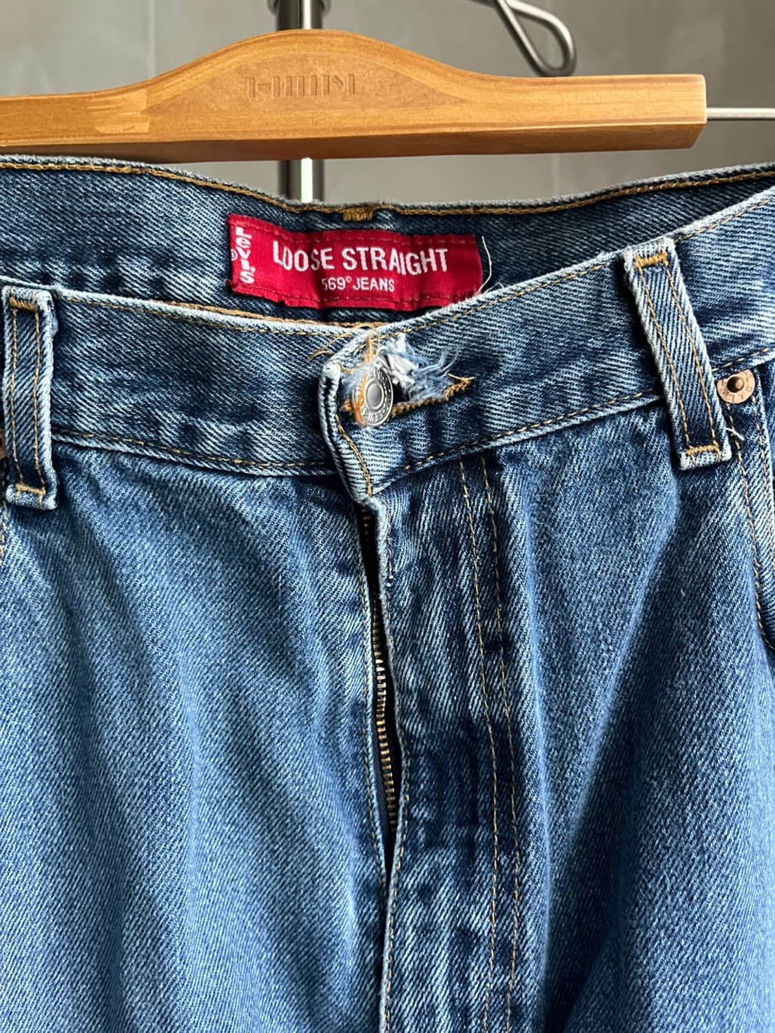 Vintage Levis 569 red font (38x34) 상품이미지2