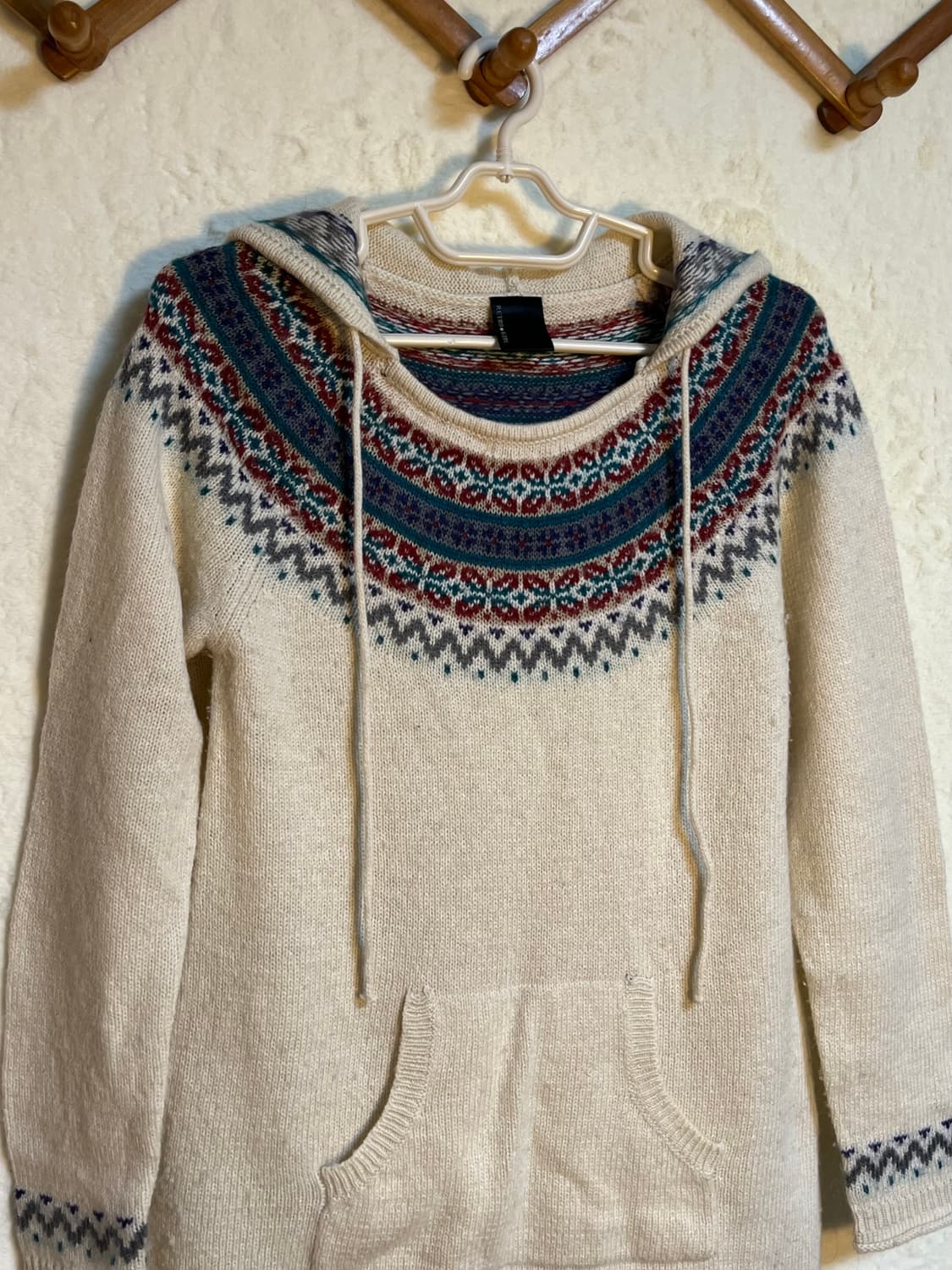 빈티지 모리걸 니트 후드 원피스  상품이미지3