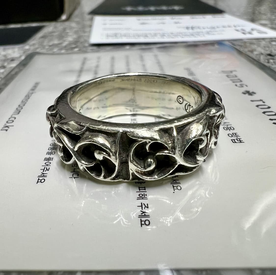 [us10.5] 크롬하츠 이터니티 바인 밴드 링 상품이미지4