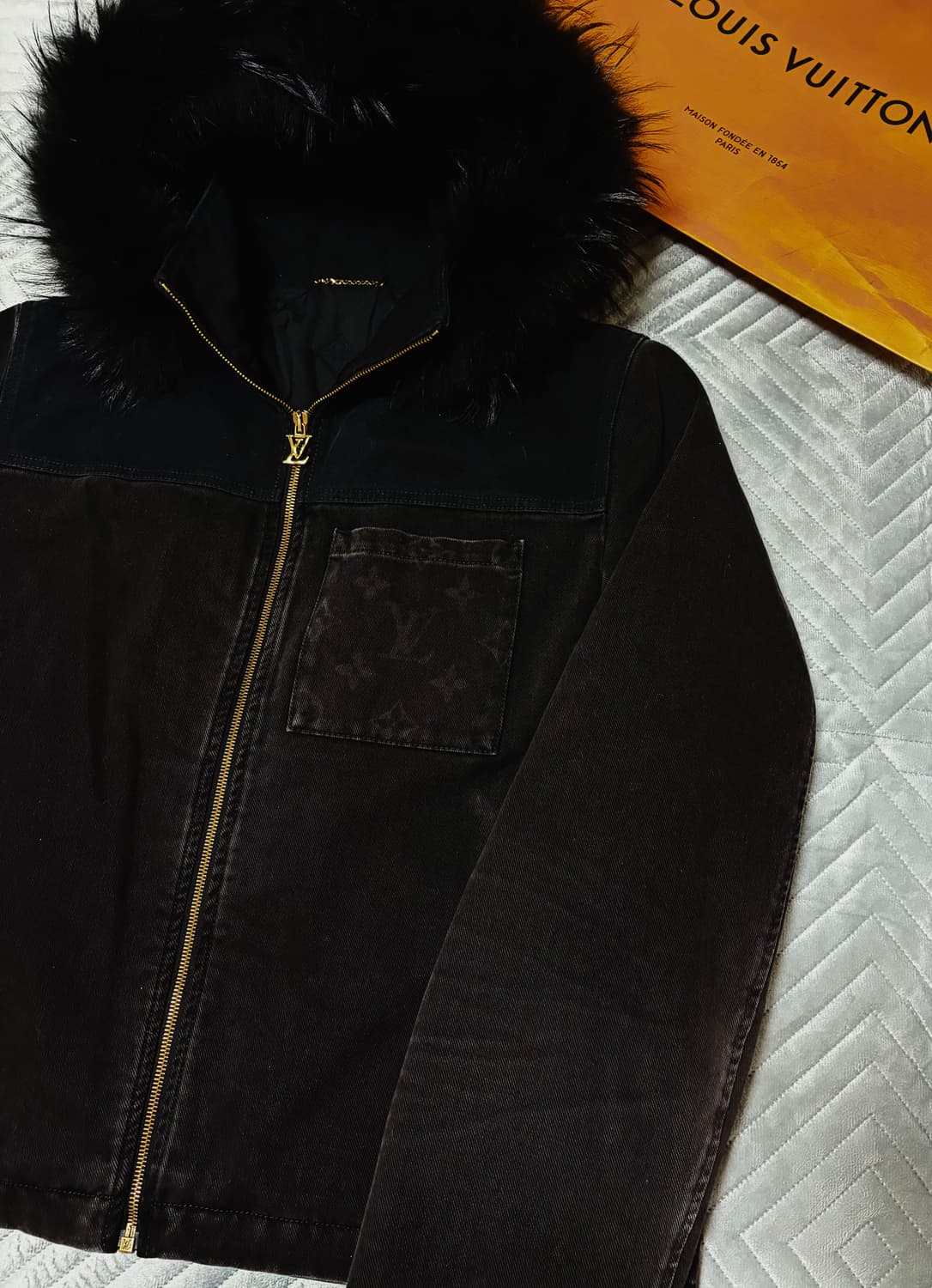 루이비통 데님 퍼 자켓 상품이미지2