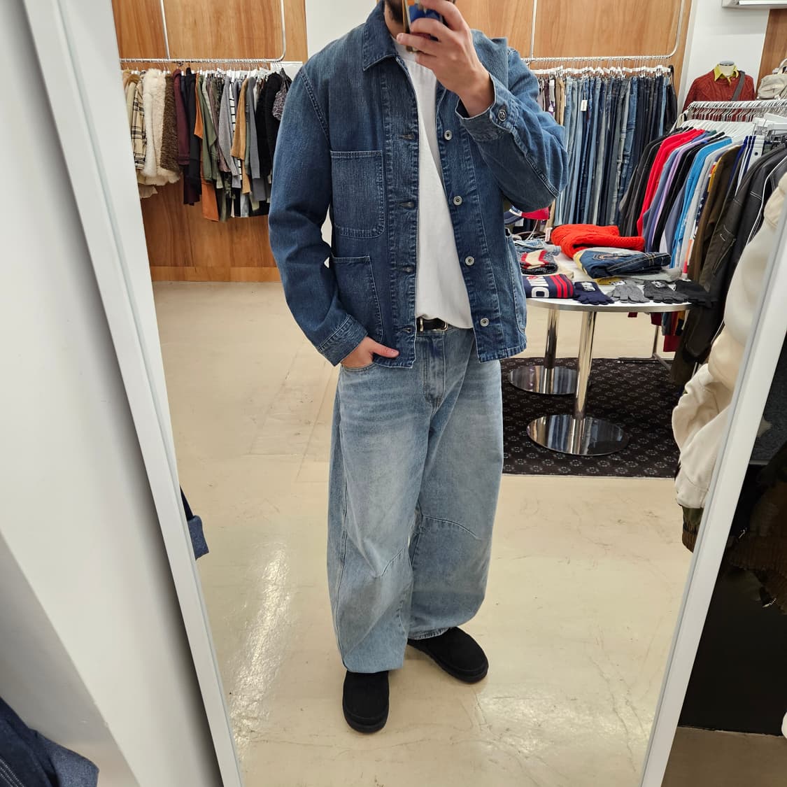 OMNIGOD 옴니갓 데님자켓 청자켓 커버올자켓 L 상품이미지7