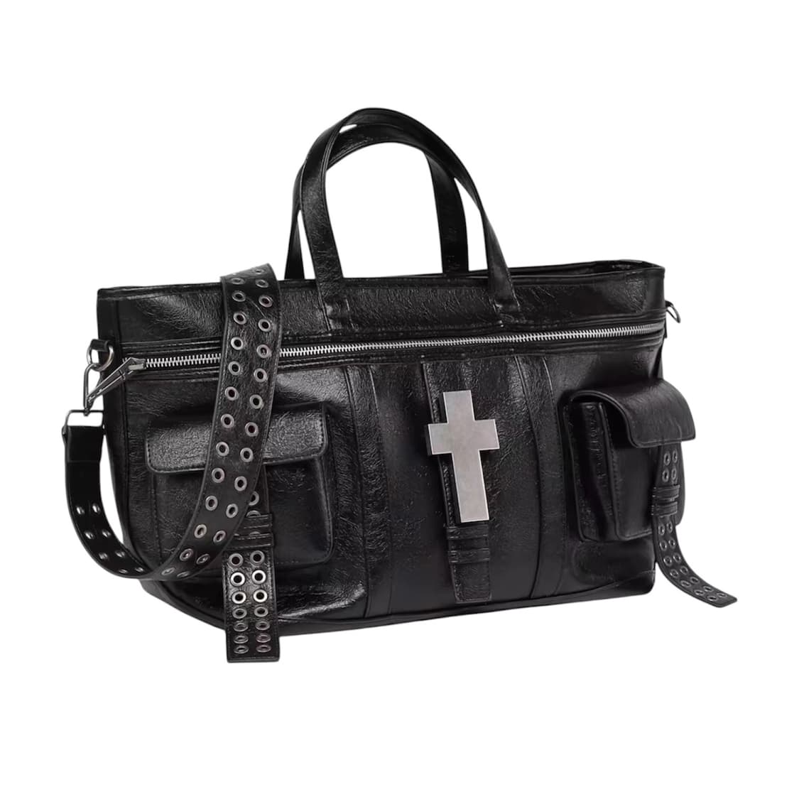 Cross Embossed Leather Multi-Way bag 상품이미지1