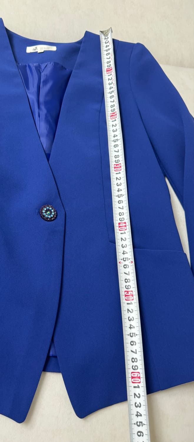 블루 싱글 버튼 자켓 66 상품이미지6