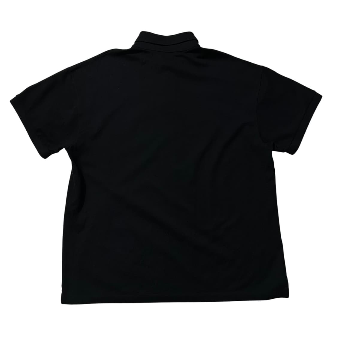 (매장판) 발렌시아가 웨이브로고 피케 카라 반팔 티셔츠 블랙 상품이미지2