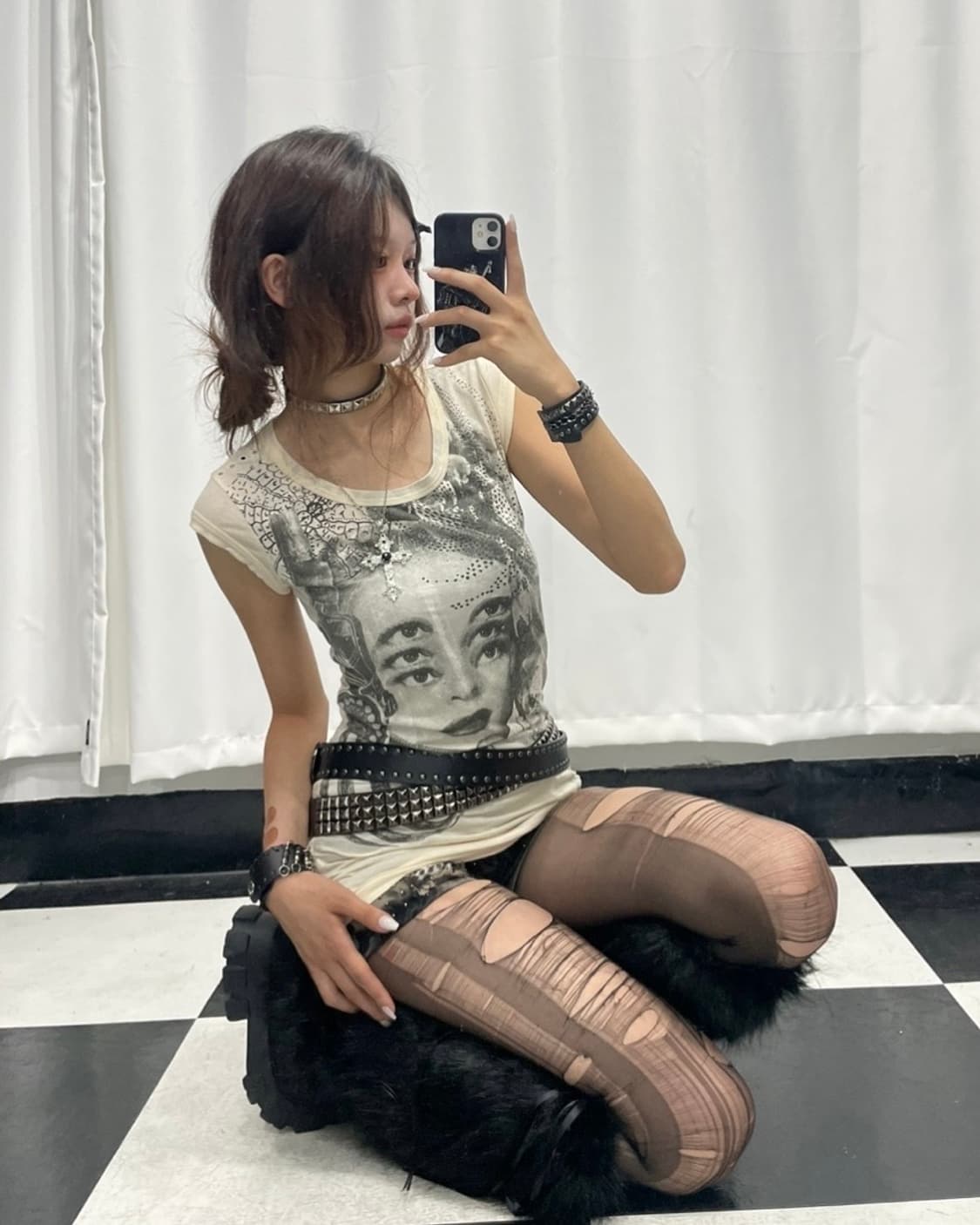 🎸DIESEL 화이트 프린팅 티셔츠🎸 상품이미지2