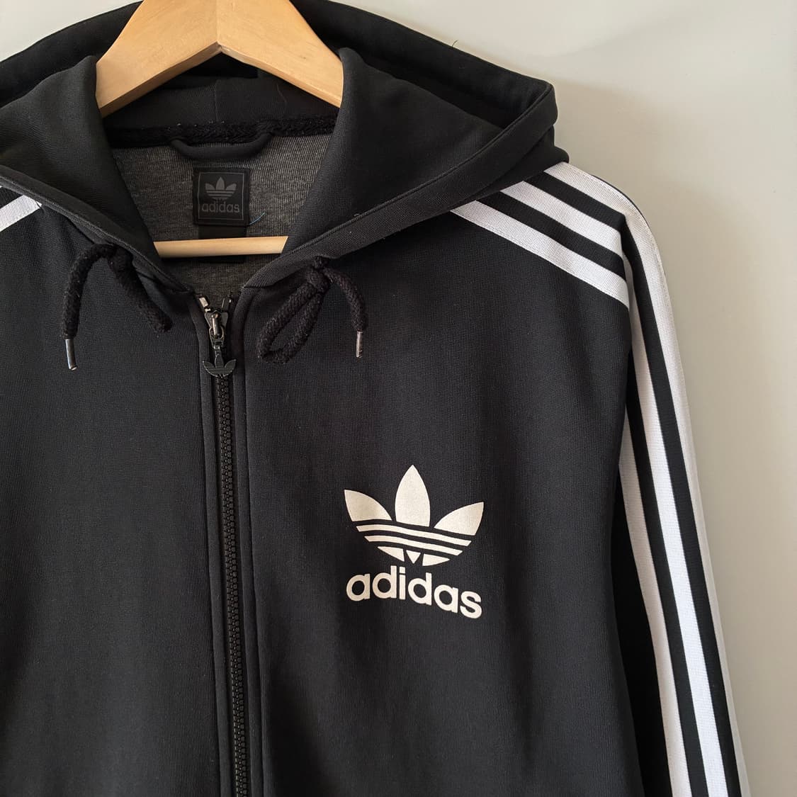 아디다스 00s 검정 후드 져지 집업 상품이미지2