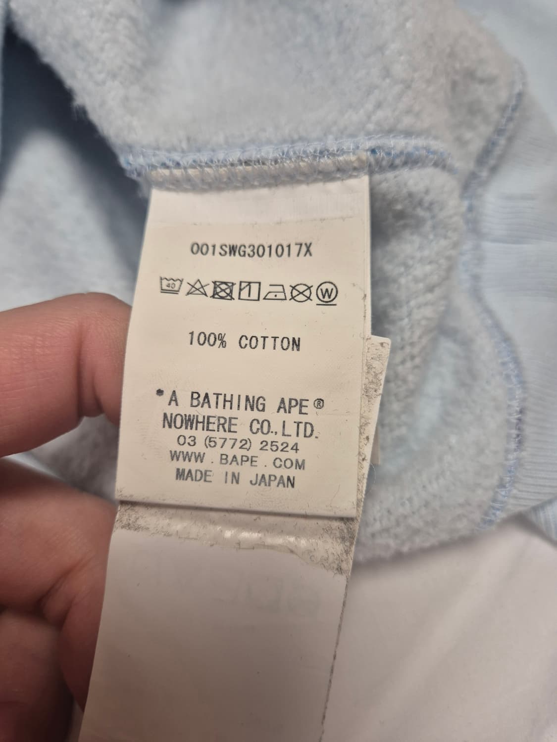 베이프 맨투맨티 (L) 상품이미지5