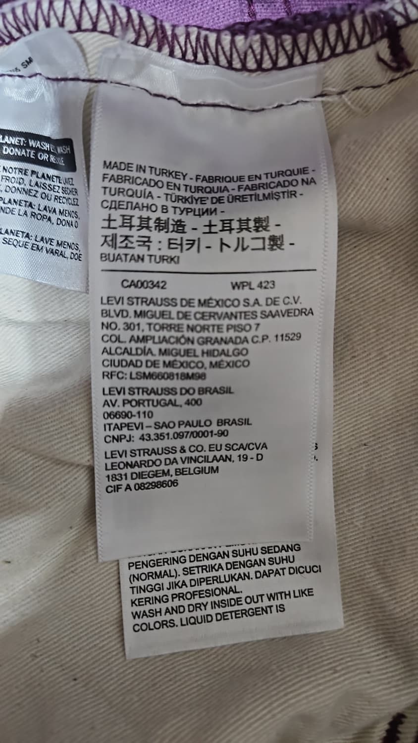 리바이스 LVC 1970's 519 코듀로이 그레이프 잼 31 상품이미지8