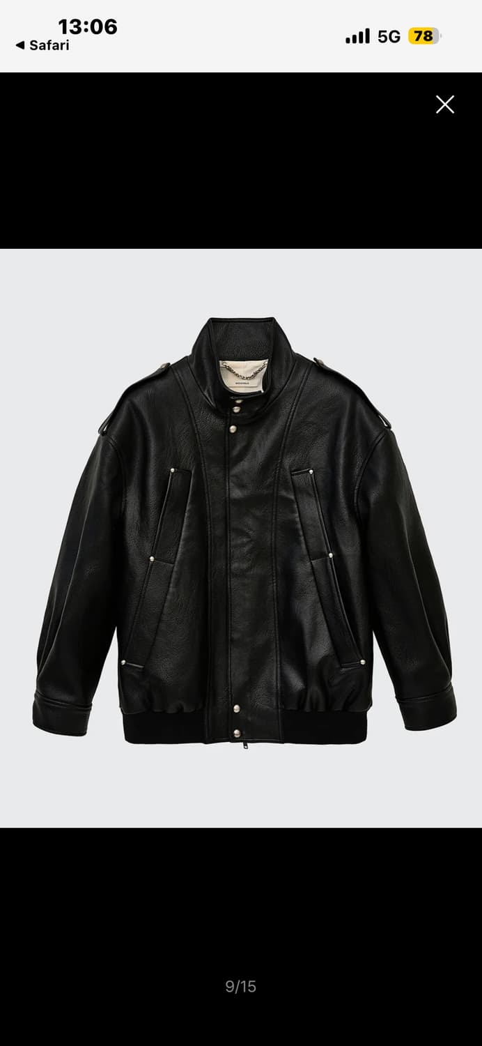 문선 unisex 레더자켓 사이즈L 상품이미지1