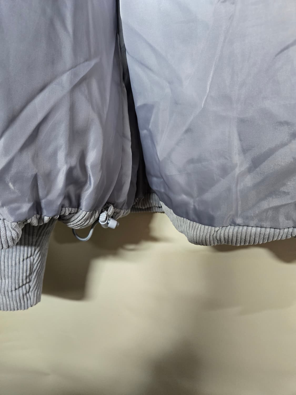 스파오 코듀로이 패딩 M 소라색 상품이미지3