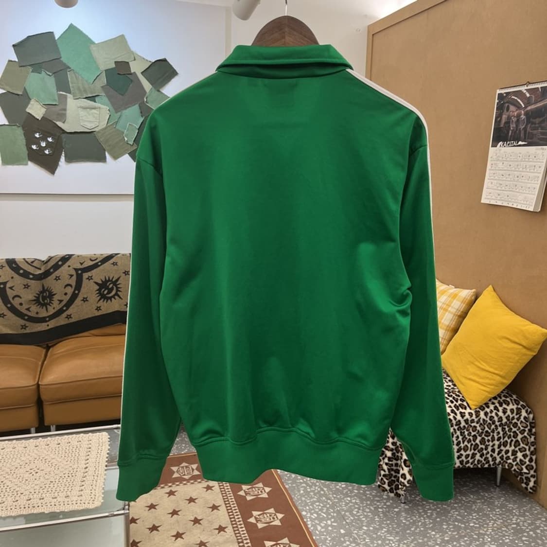 아디다스 레트로 Y2K 00's 비비드 그린 져지 집업 S C09880 상품이미지4