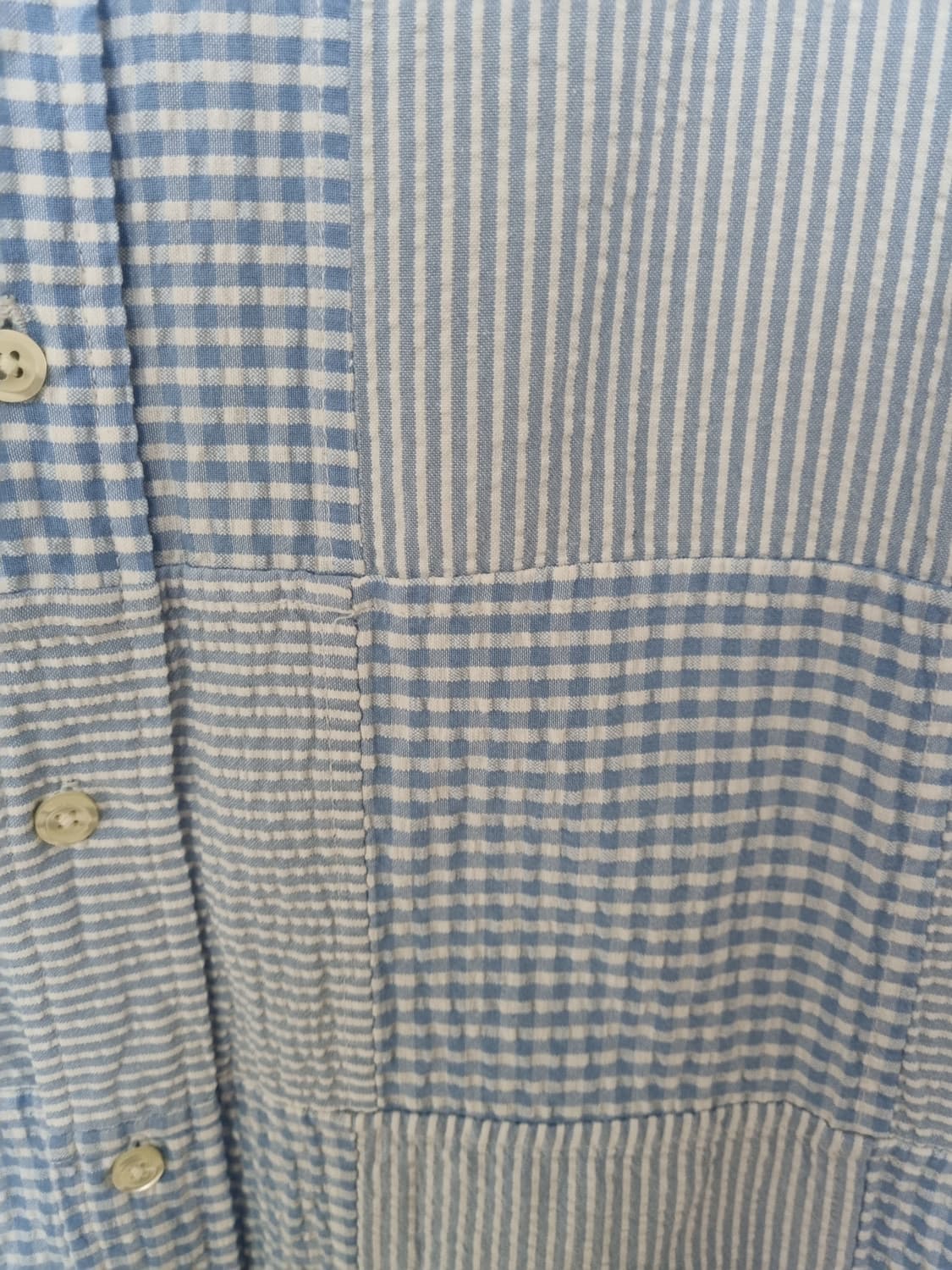 브룩스 브라더스 패치워크 체크 셔츠 리젠트핏 S 상품이미지3