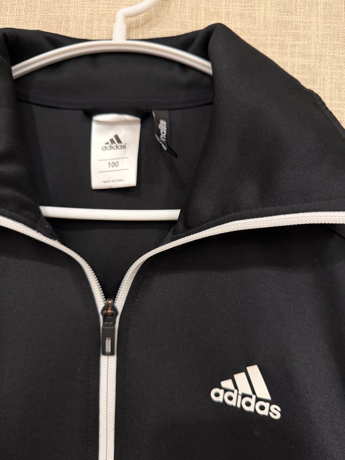 아디다스 삼선 트랙탑 블랙 져지 집업 100 (W) 상품이미지2