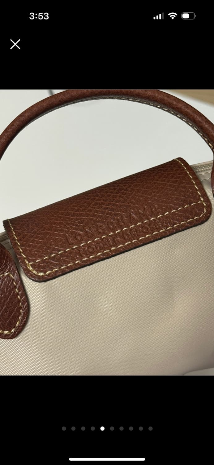 (실착용X) 롱샴 르 플리아쥬 오리지널 핸들 파우치 미니 상품이미지4