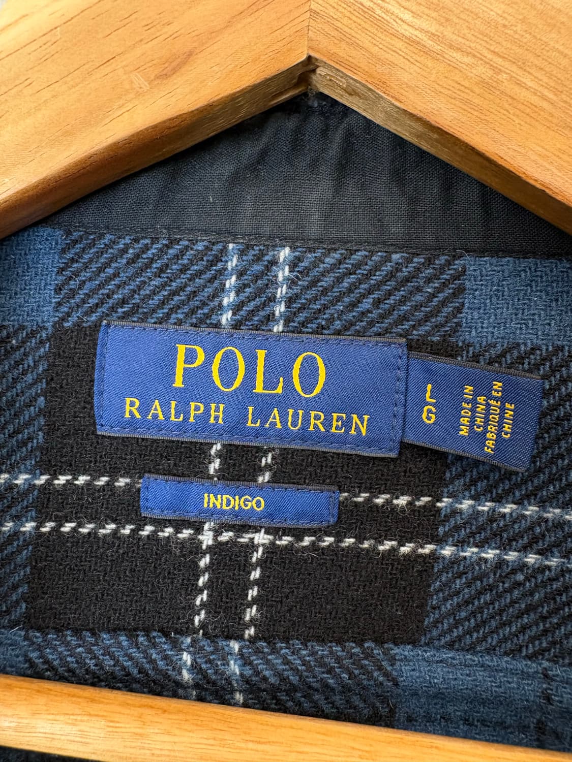 폴로랄프로렌 인디고 울 블렌드 트윌 셔츠 자켓 상품이미지6