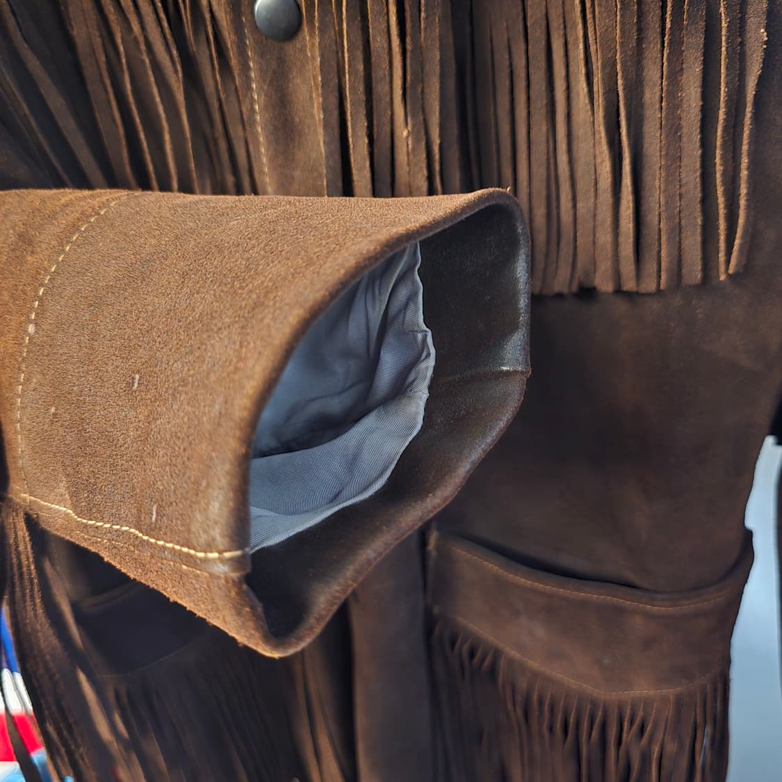 스웨이드 웨스턴 프린지 리얼 말가죽 카우보이 자켓  상품이미지7