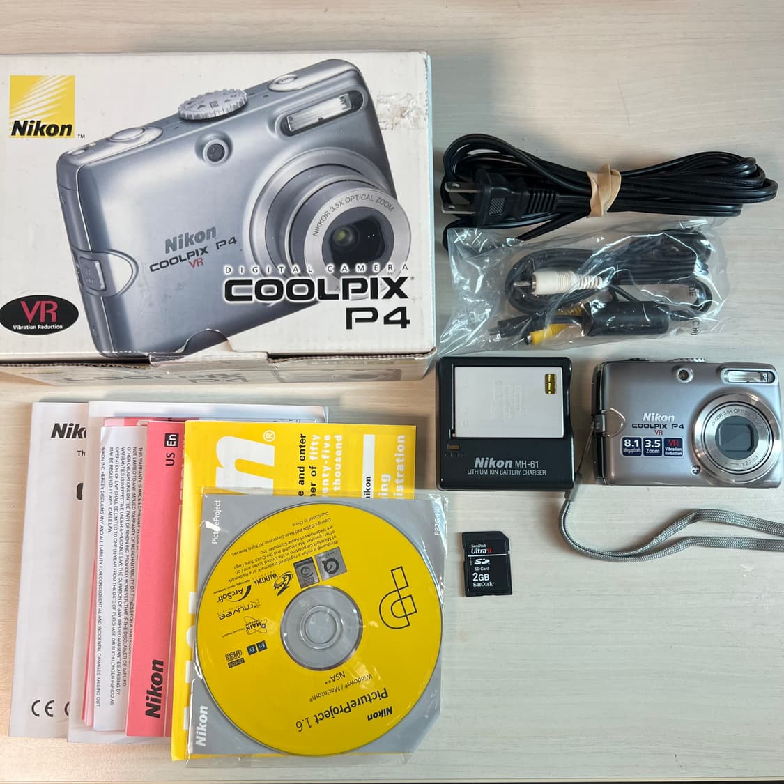 *풀박스/미품*Nikon p4(p3)쿨픽스 니콘 p4 빈티지 디카 상품이미지6