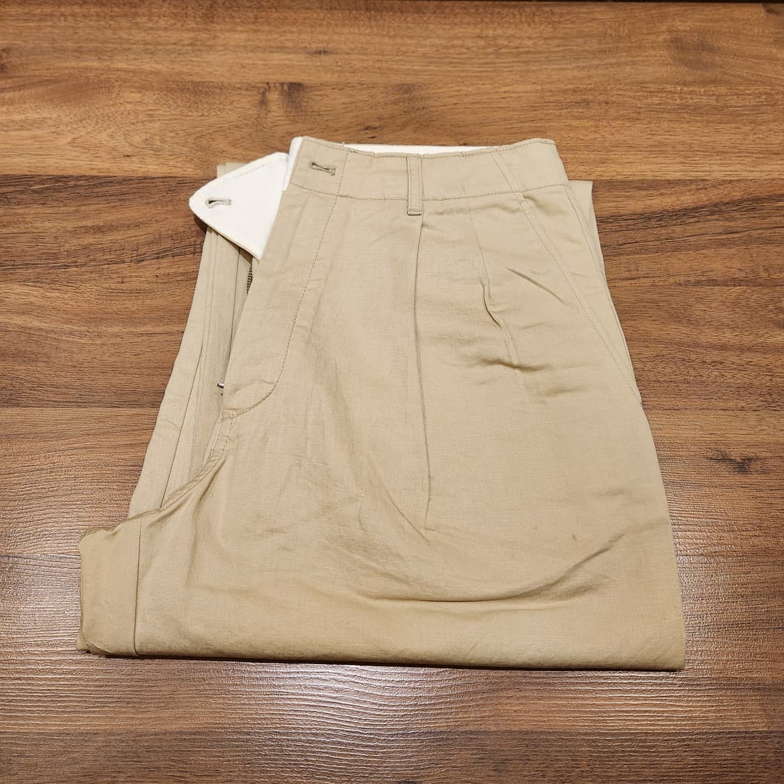 포터리 Two Pleated Wide Chino Pants Light B 상품이미지6