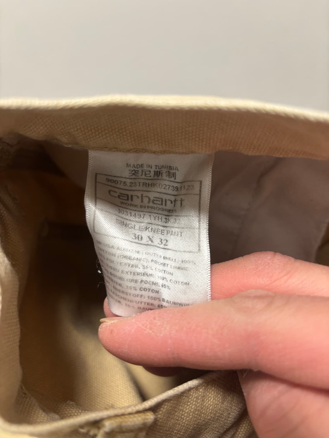 칼하트 윕 싱글니 팬츠 30x32 상품이미지5