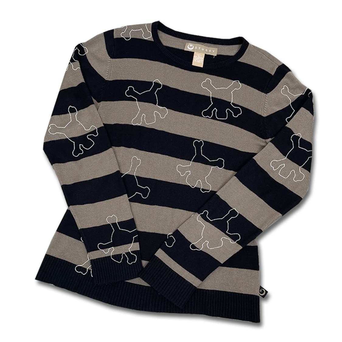 올드 스투시 스컬 패턴 니트 상품이미지1