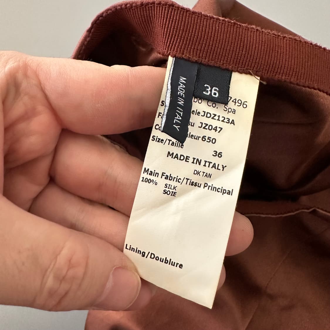 질샌더 jil sander navy 실크 미디스커트 상품이미지6