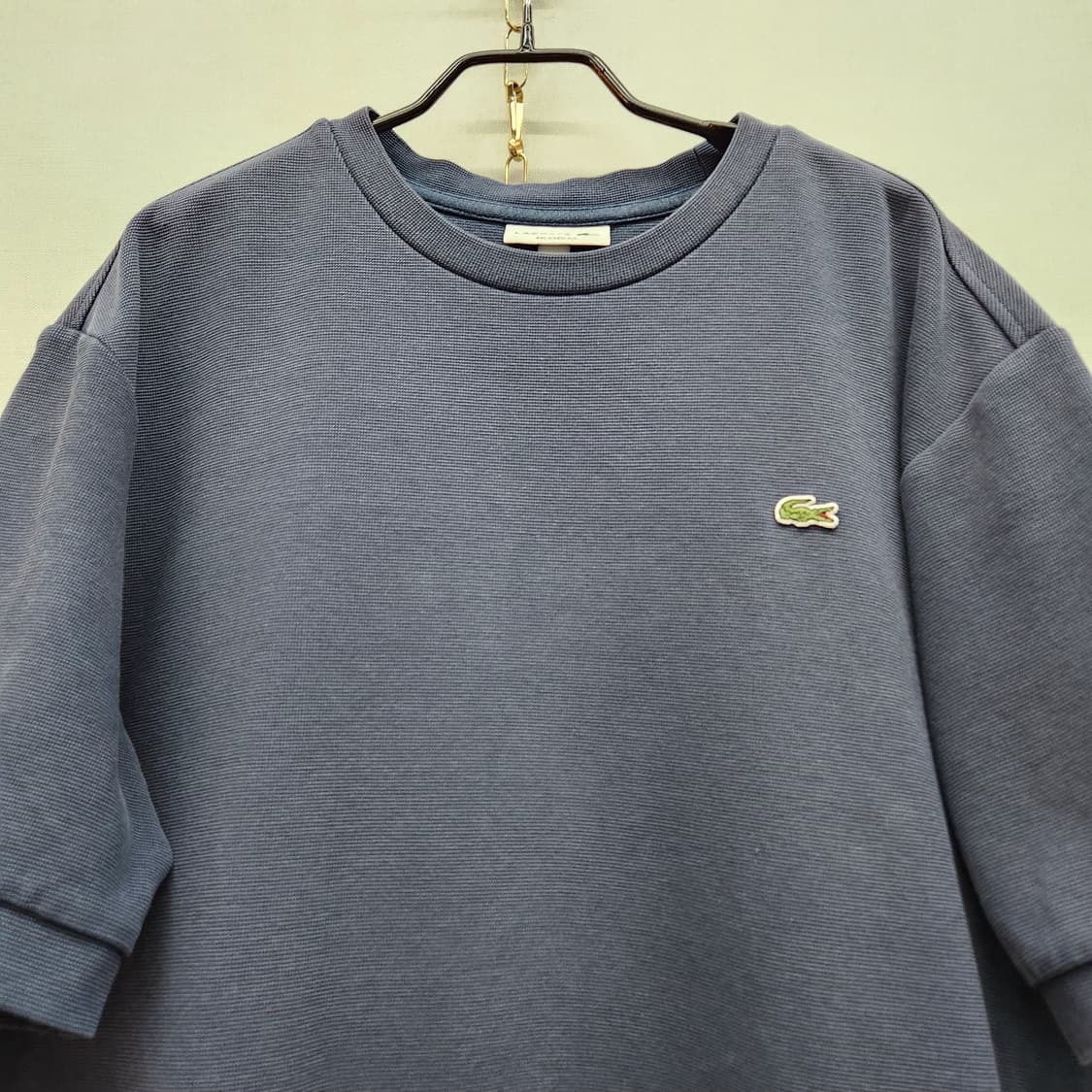 라코스테 로고 맨투맨 반팔티 M(L) 상품이미지2