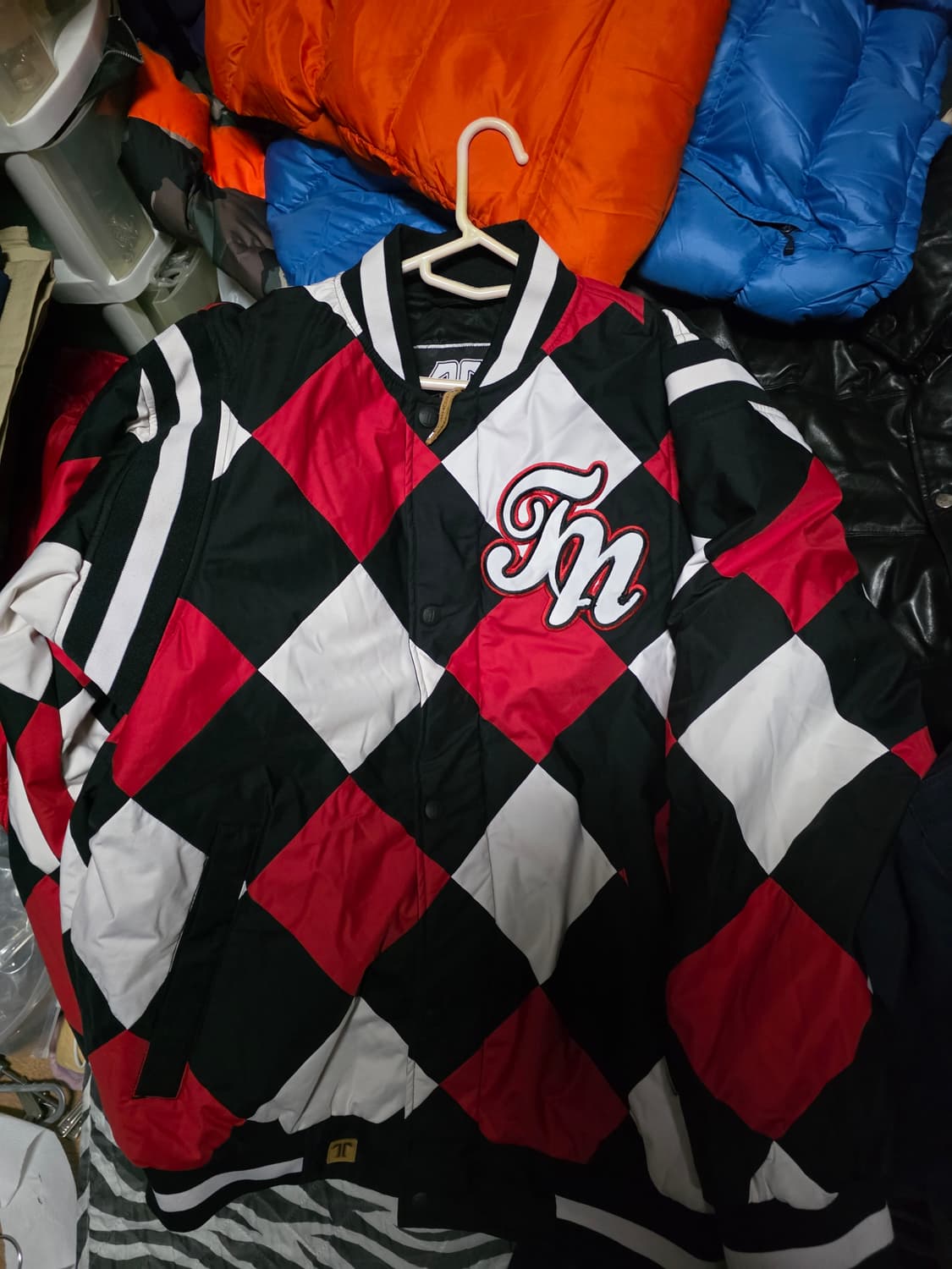 Tech Nine 다이아몬드 패턴 점퍼 상품이미지2