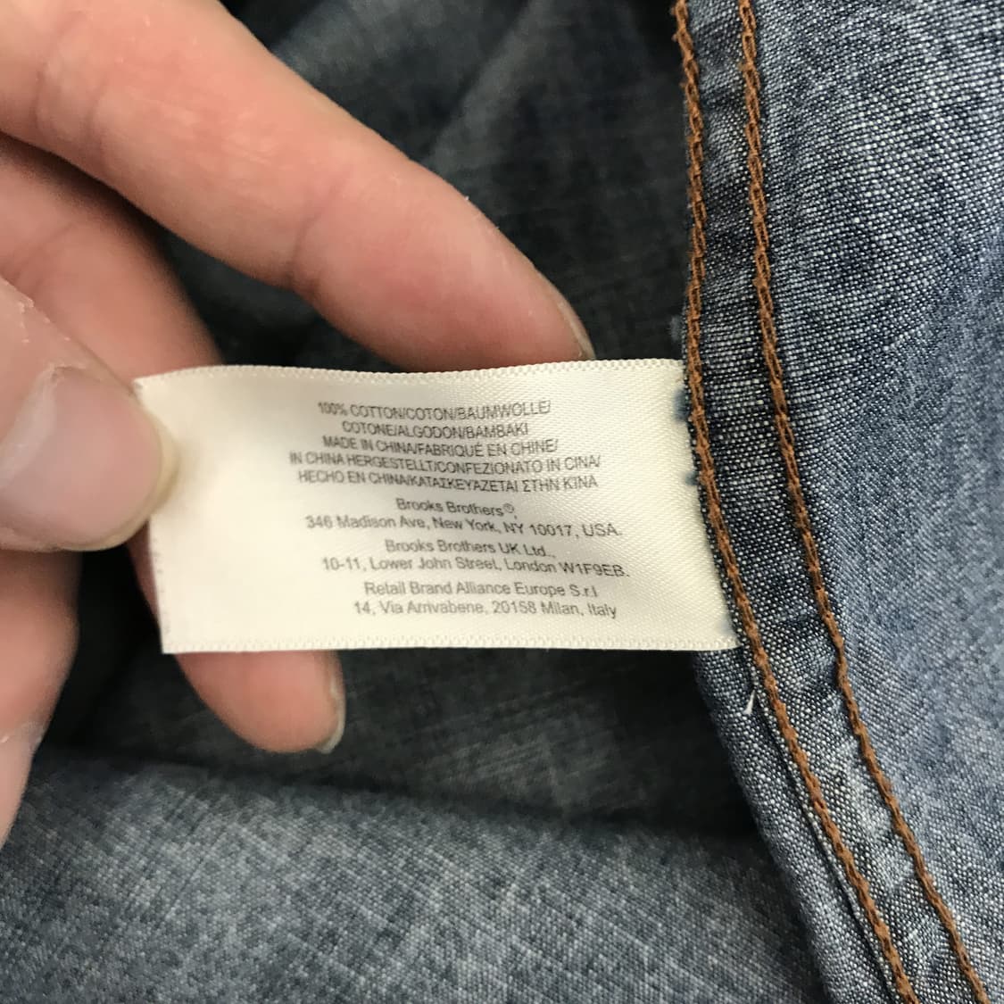 브룩스브라더스 웨스턴 데님셔츠 [M] 상품이미지6