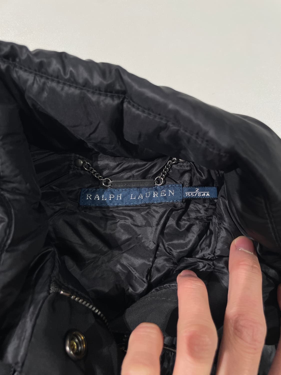 랄프 로렌 블랙 라이트 숄더 패치 덕 다운 퀼팅 자켓 상품이미지7