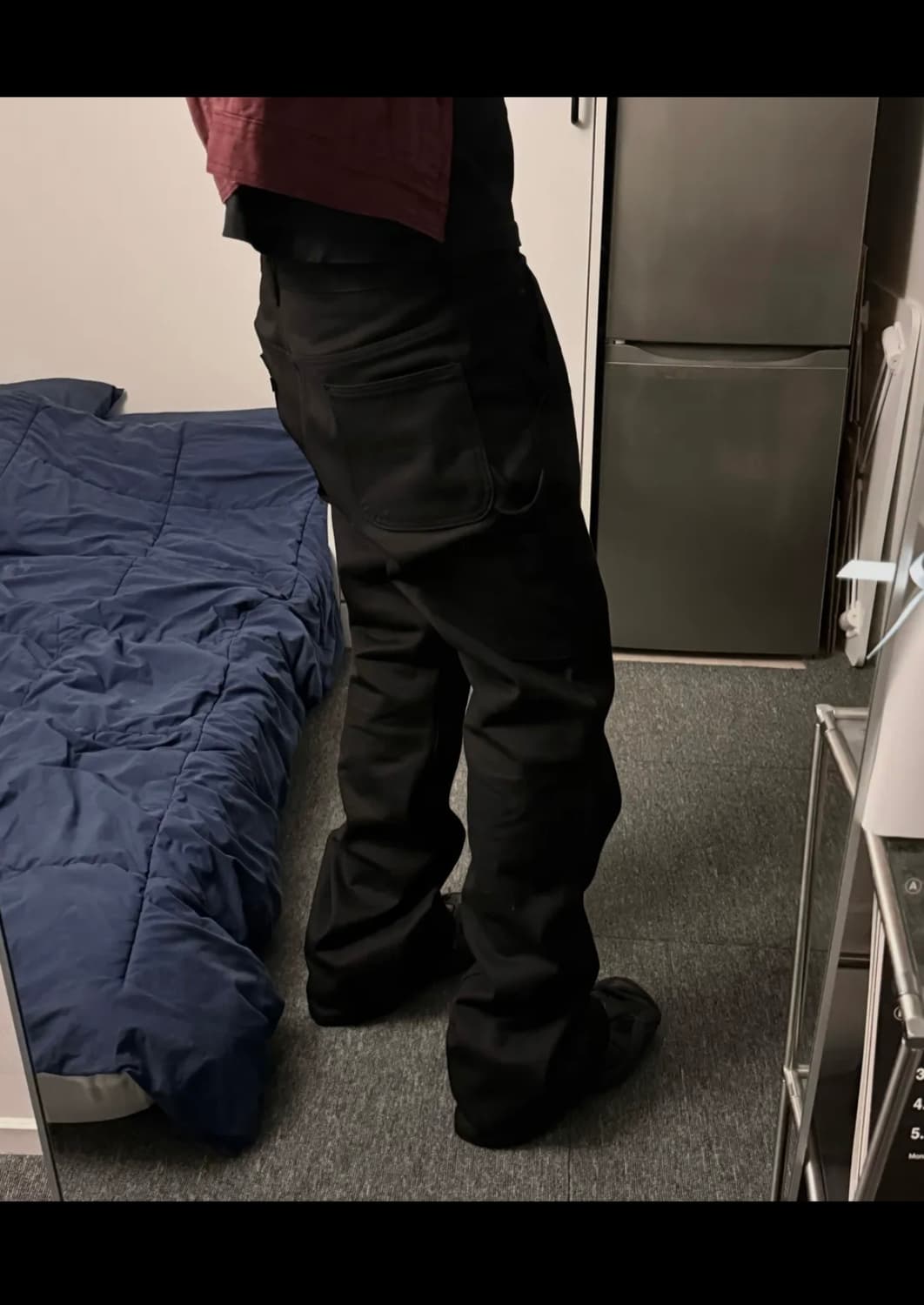 아르반 루터스 새깅 플레어 팬츠_솔리드 블랙 4 상품이미지2