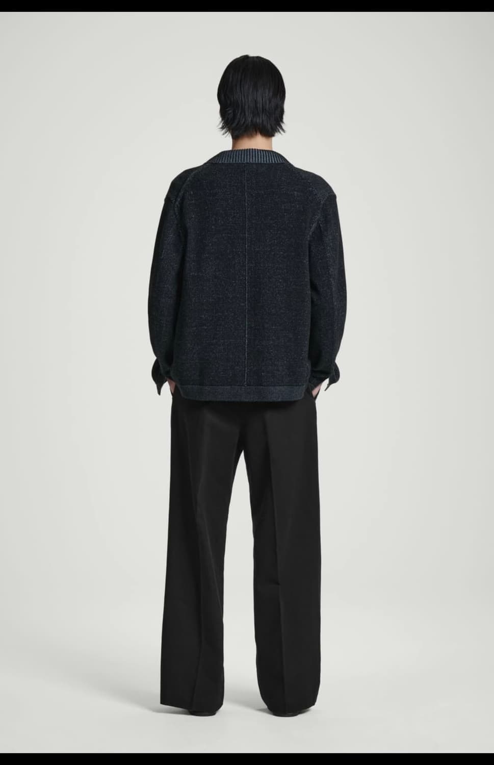 COS 투톤 니트 보머 자켓 [XL] 상품이미지4