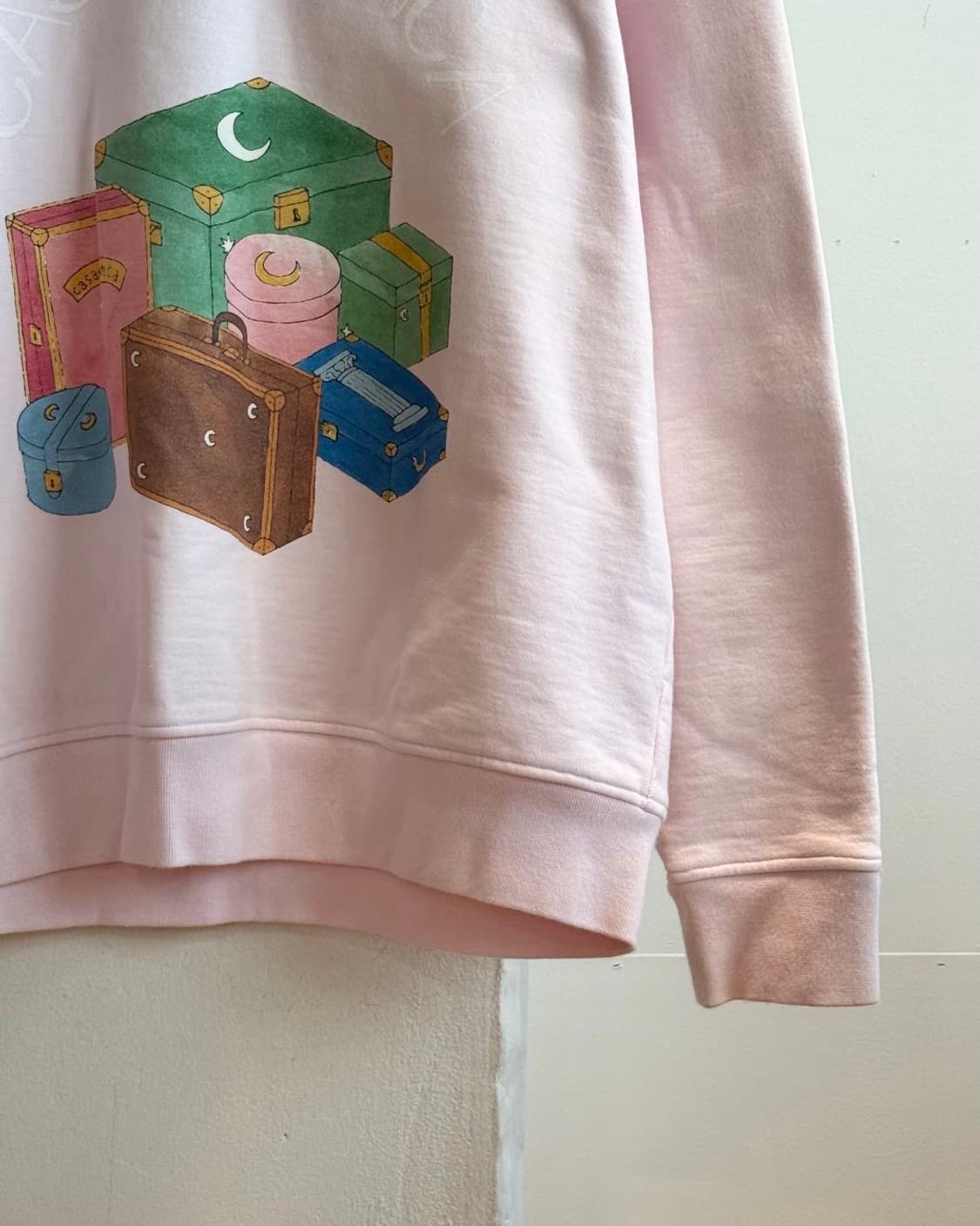 카사블랑카 핑크 프린팅 스웻 셔츠 상품이미지5