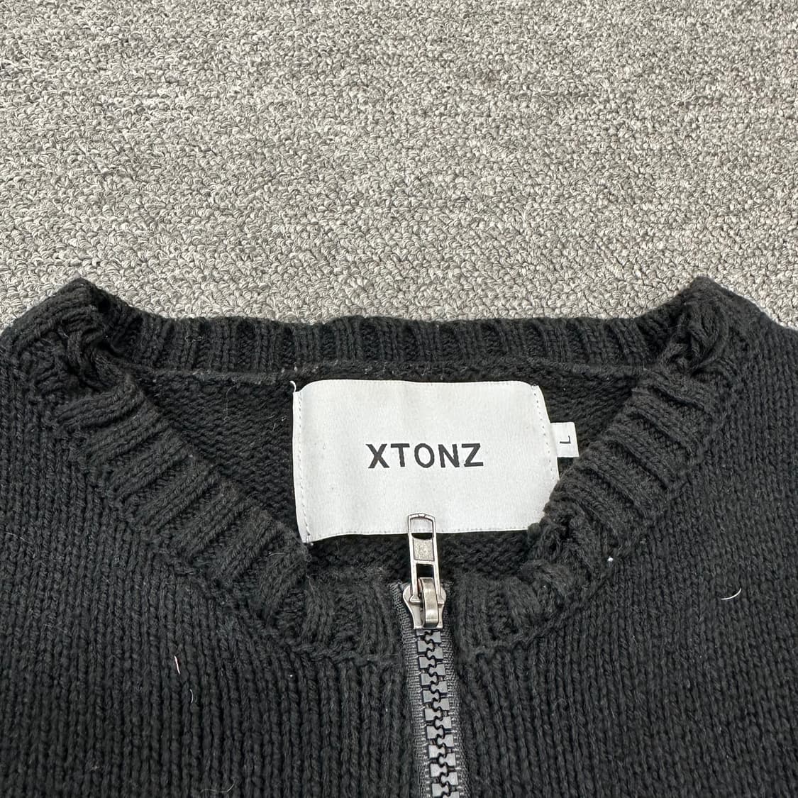 엑스톤즈 보운 니트집업 상품이미지5