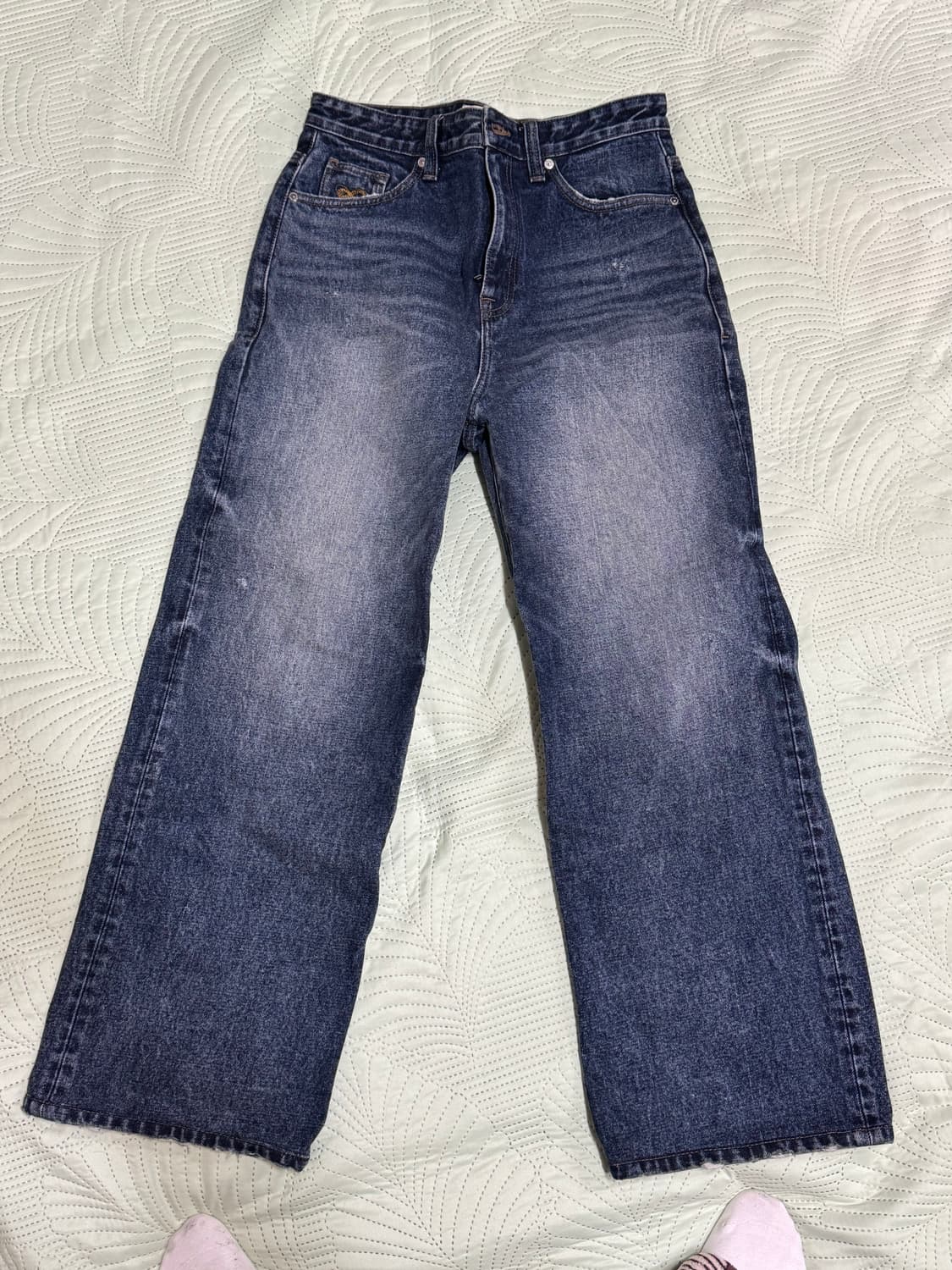 플랙 워시드 와이드 팬츠 상품이미지3