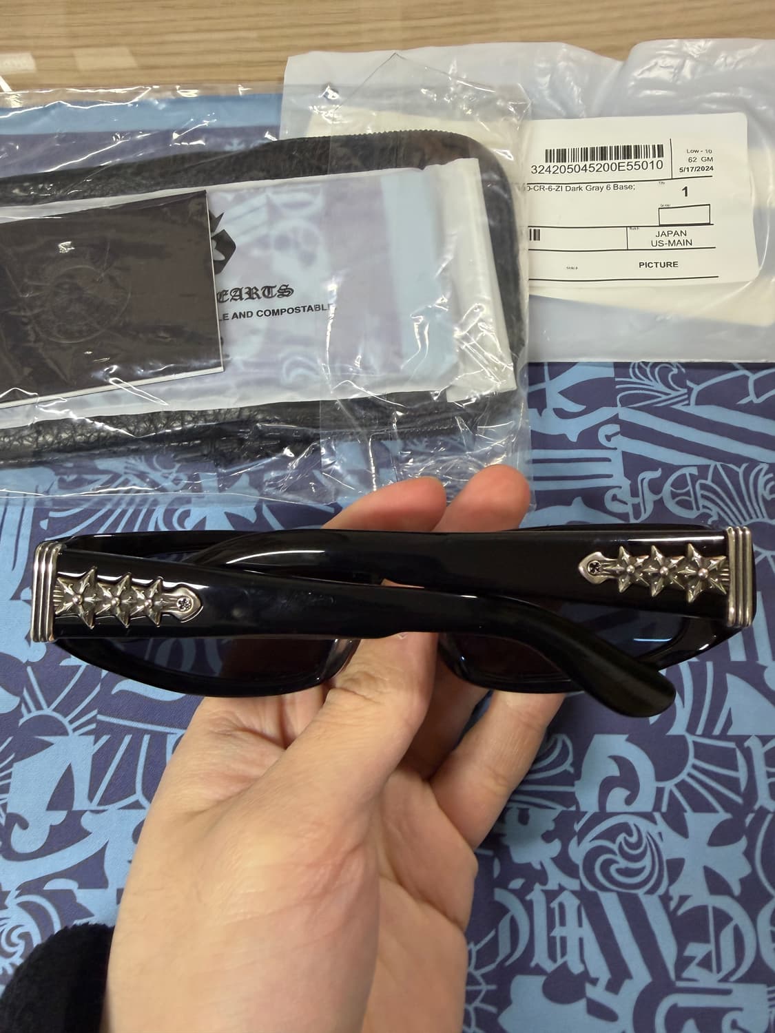 크롬하츠 롤러스타 선글라스 블랙 상품이미지7