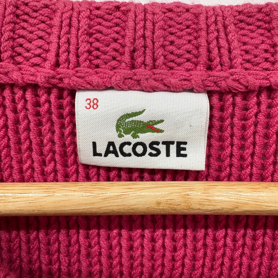 라코스테 핑크 니트 가디건 여성 S 상품이미지4