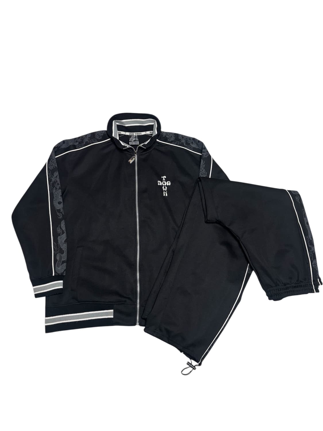 도그타운 Dogtown 블랙 드래곤 사이드라인 디테일 트레이닝 셋업 XL 상품이미지1