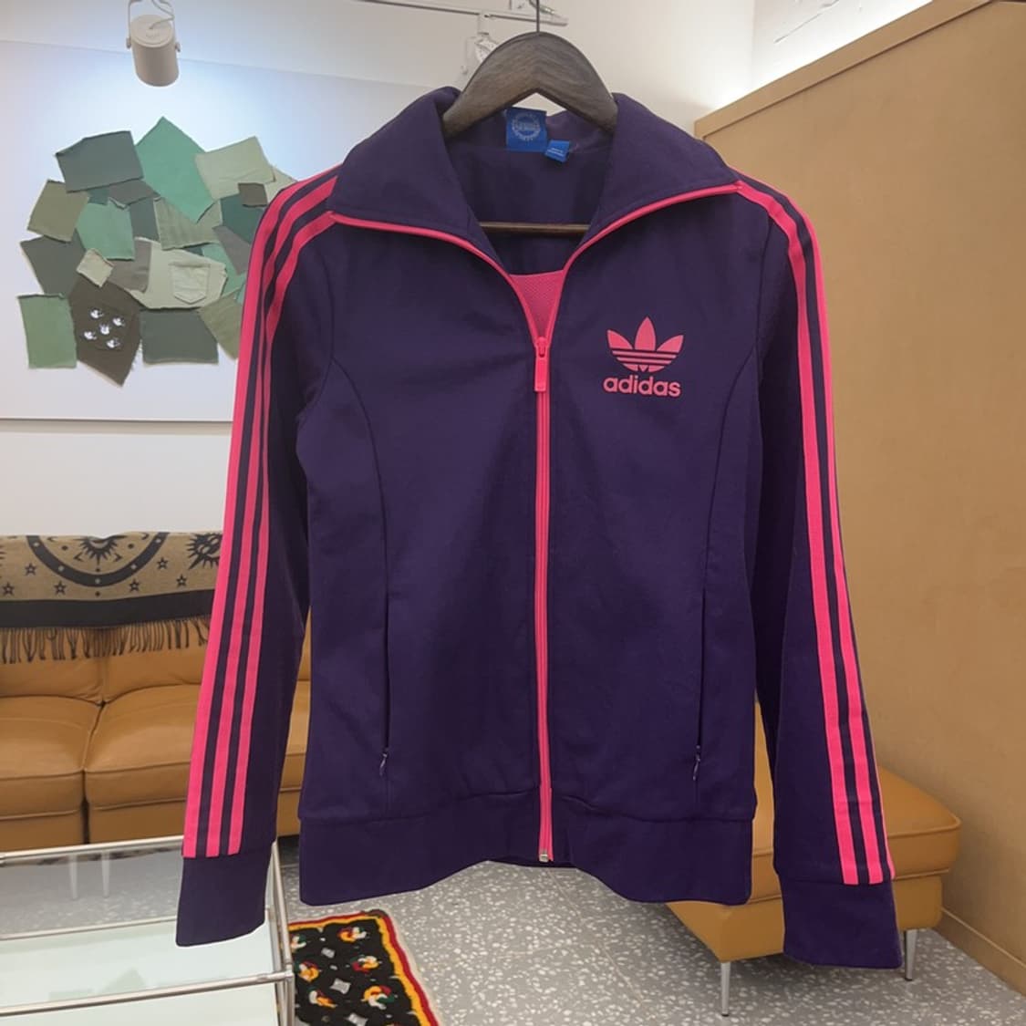 아디다스 유로파 레트로 Y2K 퍼플핑크 져지 집업 95 C08292 상품이미지2